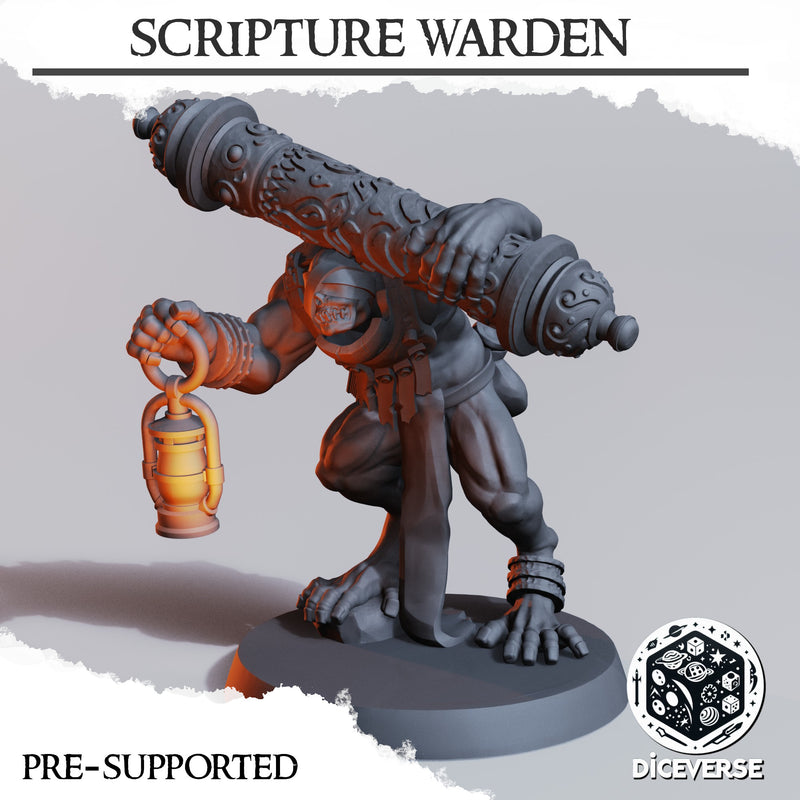 Scripture Warden Miniature | Trench Grimdark | Diceverse