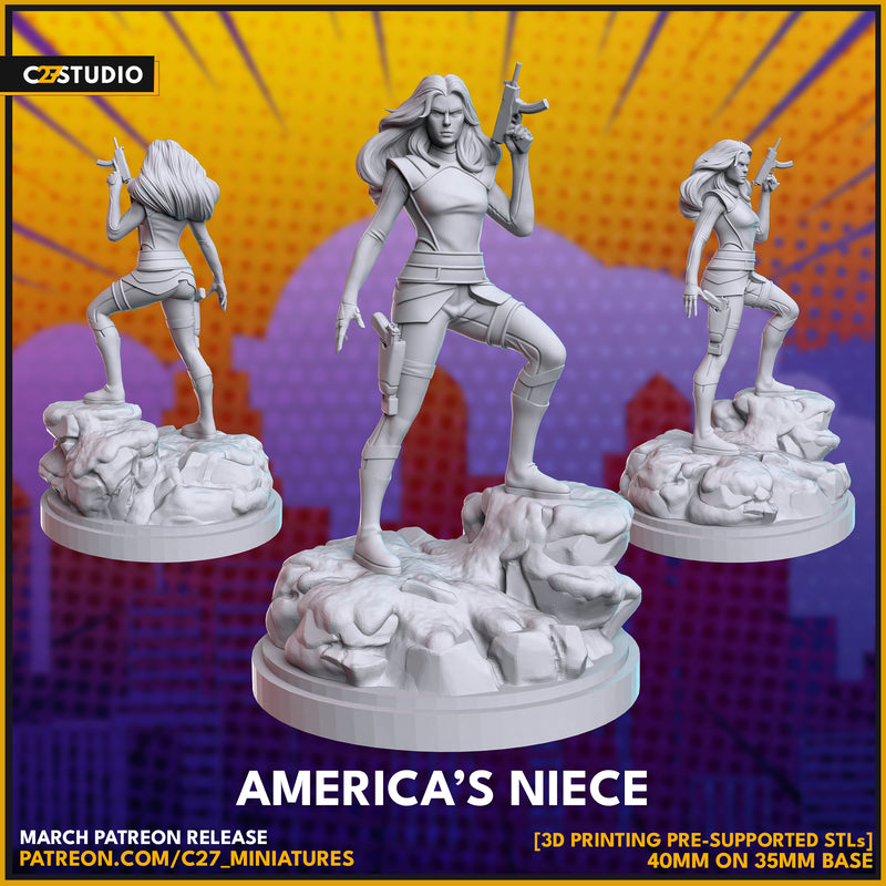 America's Niece | Heroes | Sci-Fi Miniature | C27 Studio