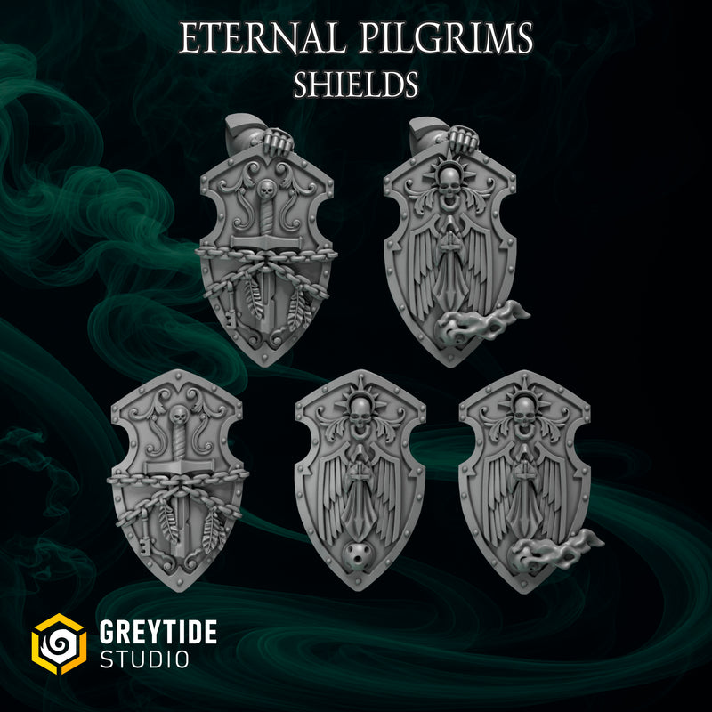 Shields Pack 2 | Eternal Pilgrims | Conversion Bits For 28mm 32mm Sci-fi Marines