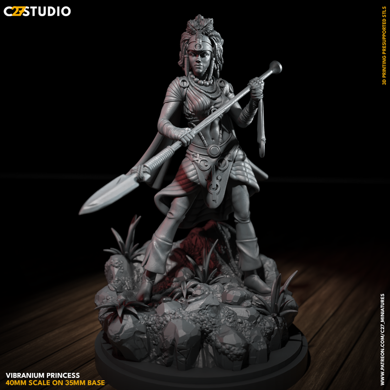 Vibranium Princess | Heroes | Sci-Fi Miniature | C27 Studio