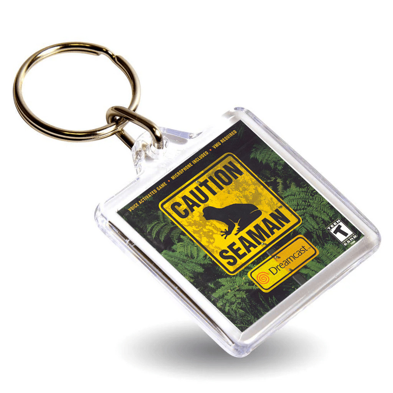 Retro Gaming Box Art Keyring - Gen VI DC Console Style
