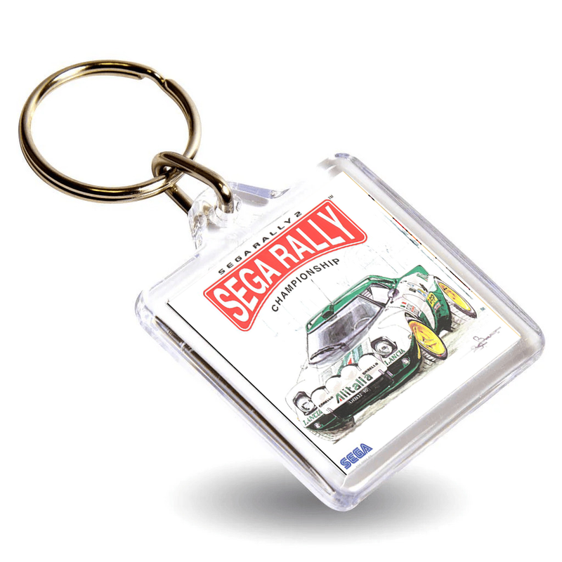 Retro Gaming Box Art Keyring - Gen VI DC Console Style