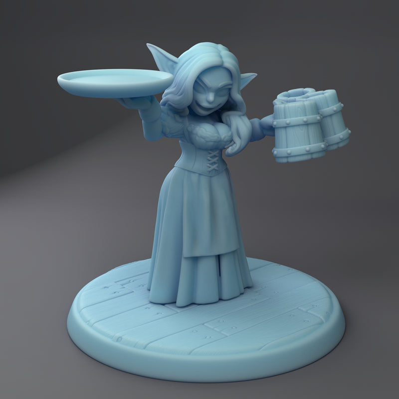 Goblin Waitress Bella | Tavern Miniature | Twin Goddess Miniatures