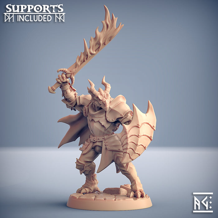 Dragonguard Knight Miniatures | The Dragonguard | Fantasy D&D Miniature | Artisan Guild