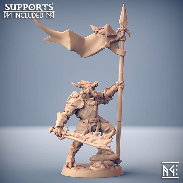 Dragonguard Knight Miniatures | The Dragonguard | Fantasy D&D Miniature | Artisan Guild