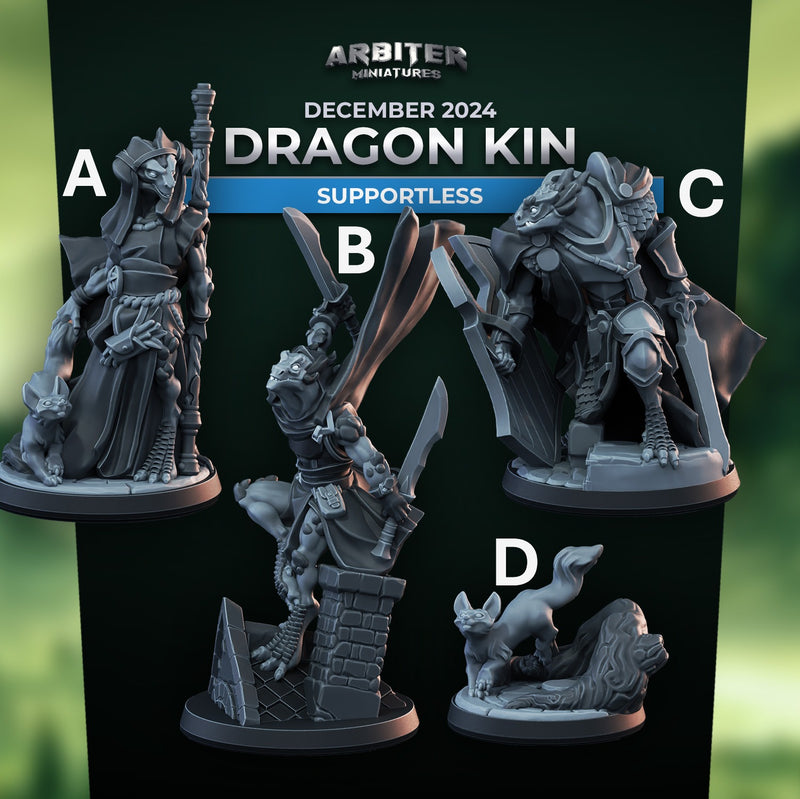 Dragon Kin Miniatures | Pose Pack B | Arbiter Miniatures