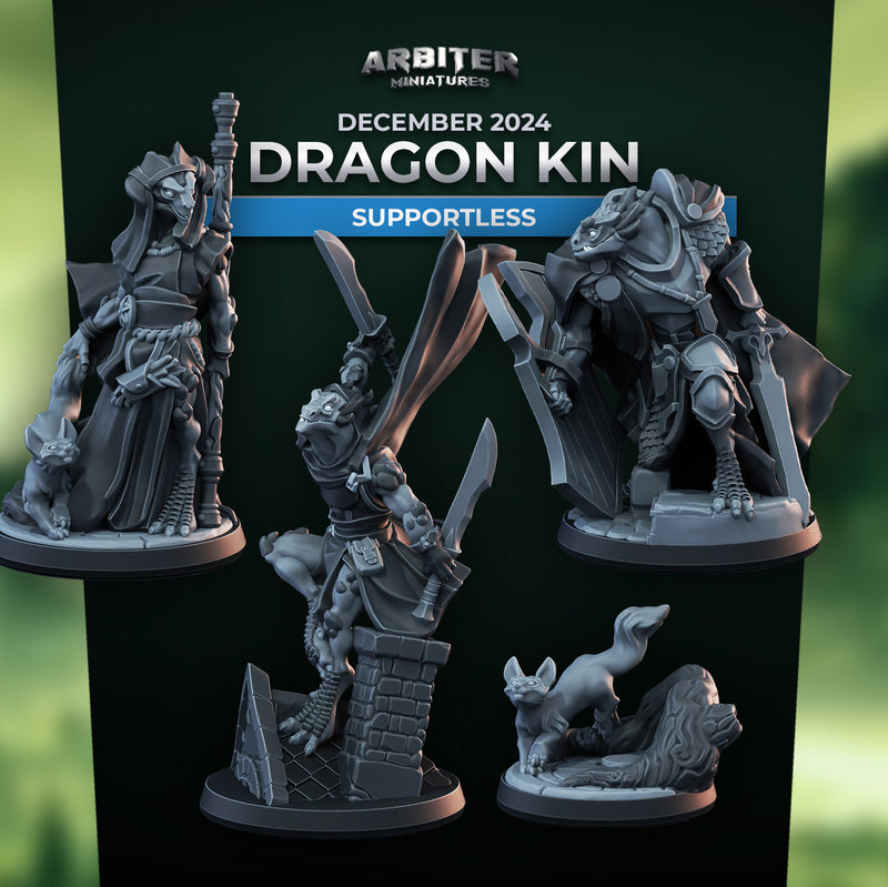 Dragon Kin Miniatures | Pose Pack B | Arbiter Miniatures