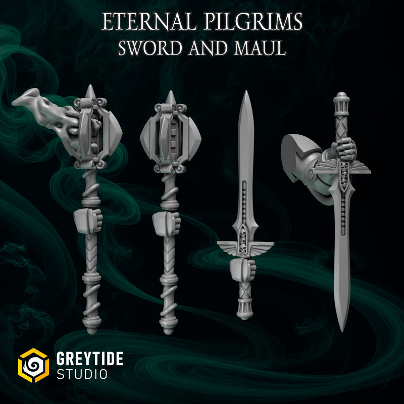 One Handed Melee Weapons | Eternal Pilgrims | Conversion Bits For 28mm 32mm Sci-fi Marines