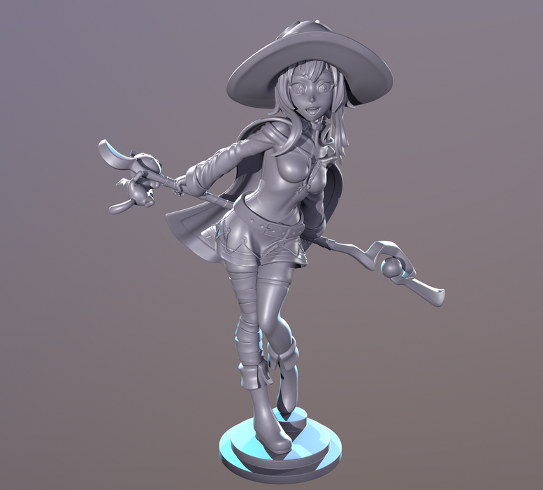 Megu | Pin-Up Statue Fan Art Miniature Unpainted | Dinamuu3D