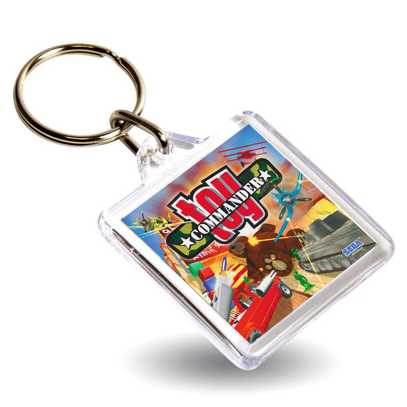 Retro Gaming Box Art Keyring - Gen VI DC Console Style