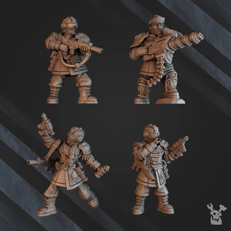 The Dashing Nebula Syndicate Command Miniatures | Grimdark Miniature | DakkaDakka