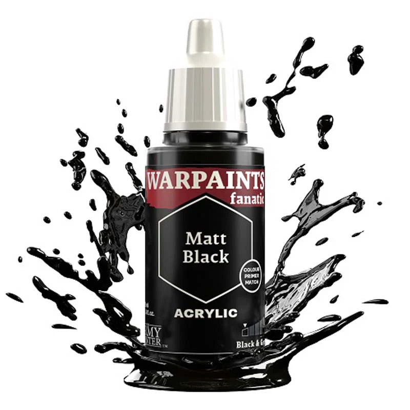 Black & Greys Flexible Triad | Warpaint Fanatic 18ml Acrylic | The Army Painter