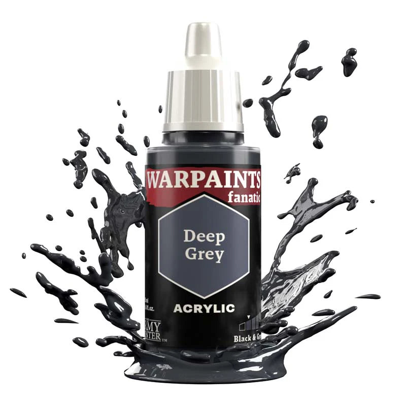 Black & Greys Flexible Triad | Warpaint Fanatic 18ml Acrylic | The Army Painter
