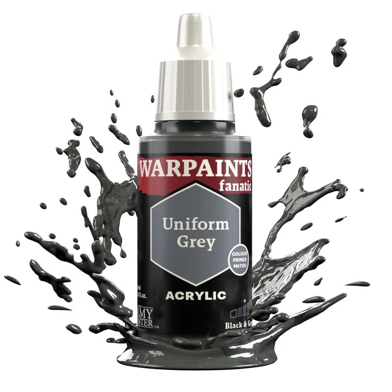 Black & Greys Flexible Triad | Warpaint Fanatic 18ml Acrylic | The Army Painter