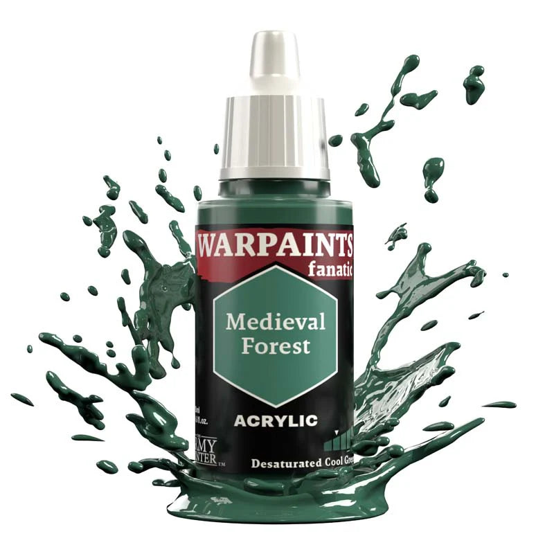 Desaturated Cool Greens Flexible Triad | Warpaint Fanatic 18ml Acrylic | The Army Painter