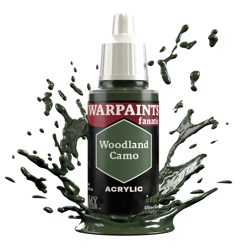 Olive Greens Flexible Triad | Warpaint Fanatic 18ml Acrylic | The Army Painter