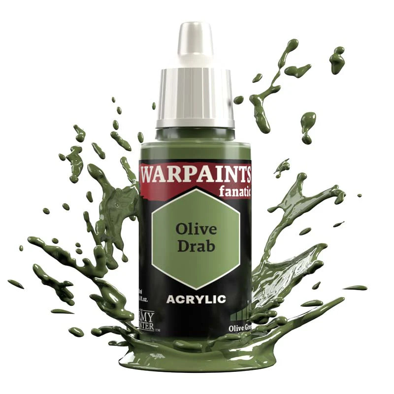Olive Greens Flexible Triad | Warpaint Fanatic 18ml Acrylic | The Army Painter