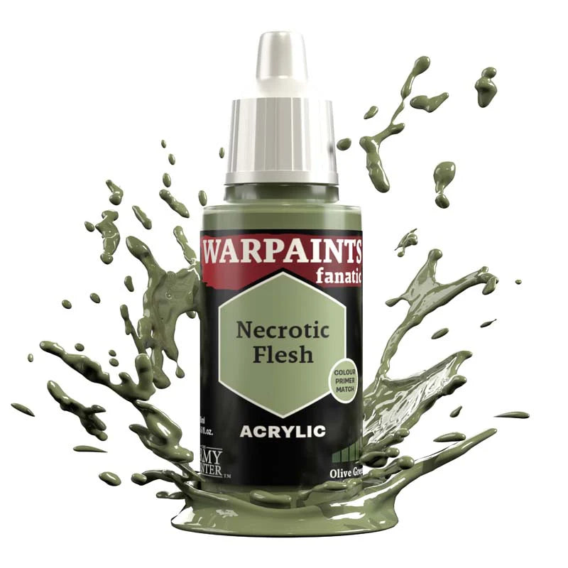 Olive Greens Flexible Triad | Warpaint Fanatic 18ml Acrylic | The Army Painter