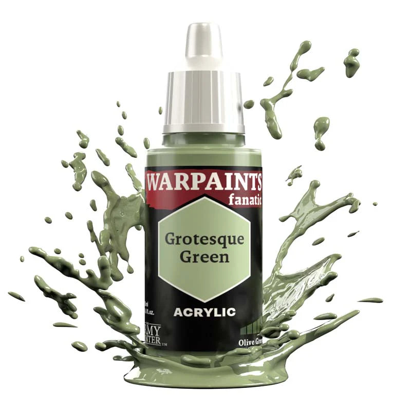 Olive Greens Flexible Triad | Warpaint Fanatic 18ml Acrylic | The Army Painter