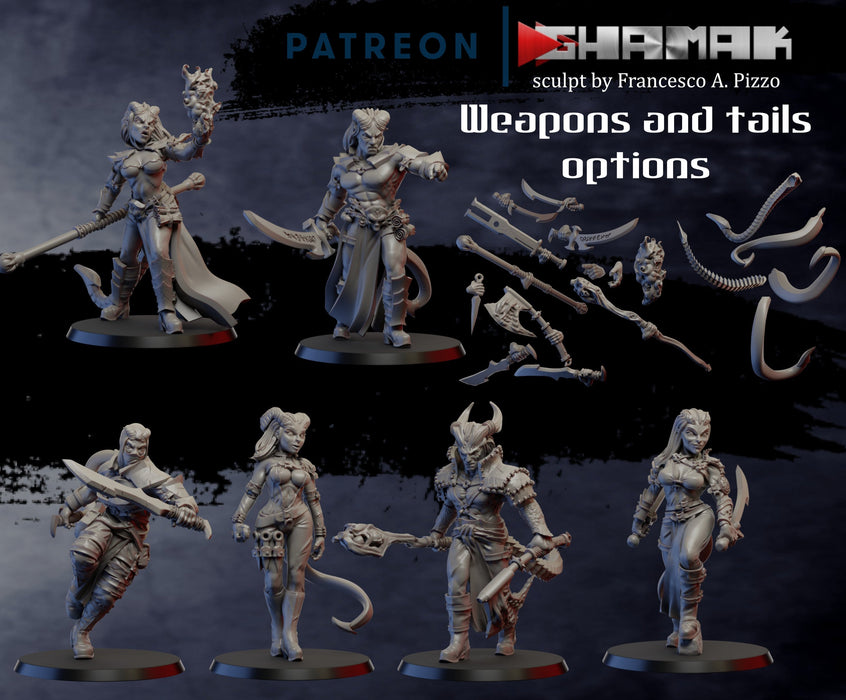 Tiefling Squad Miniatures | Tieflings | Ghamak