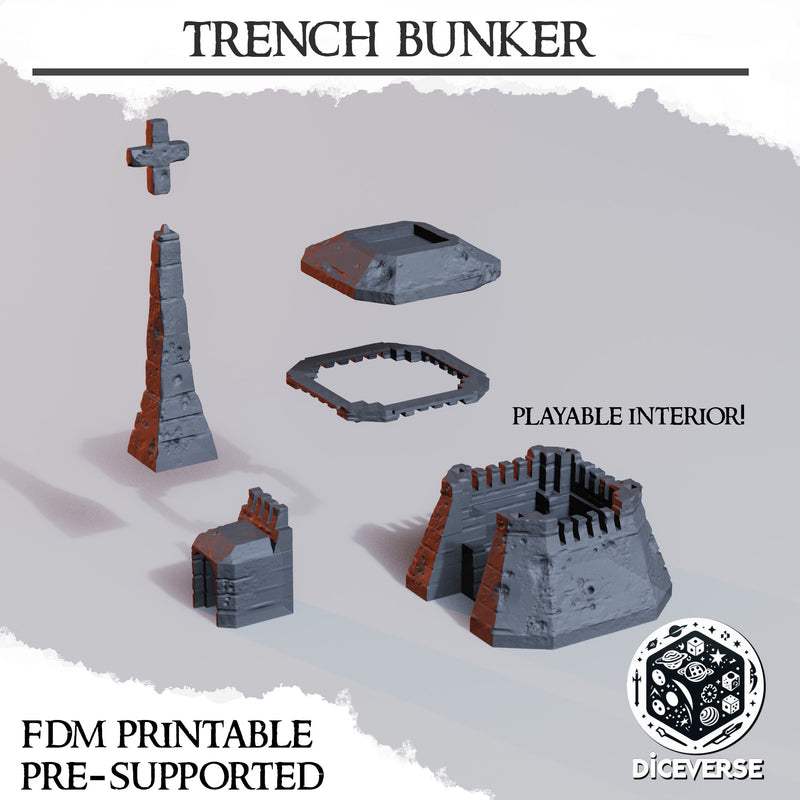Bunker Scenery | Trench Grimdark | Diceverse