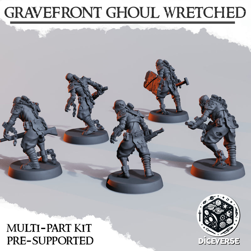 Gravefront Ghoul Wretched Miniatures | Trench Grimdark | Diceverse