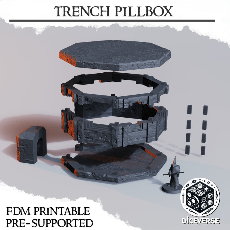 Pillbox Scenery | Trench Grimdark | Diceverse