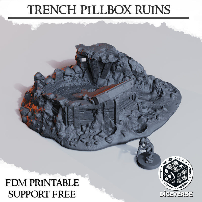 Pillbox Scenery | Trench Grimdark | Diceverse