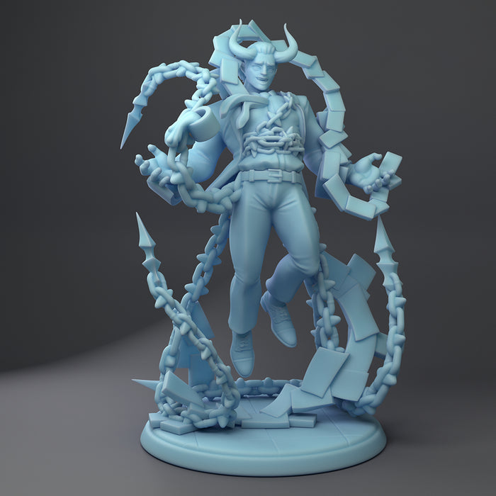 Chained Devil Manager Udoroth | Fantasy Office | Twin Goddess Miniatures