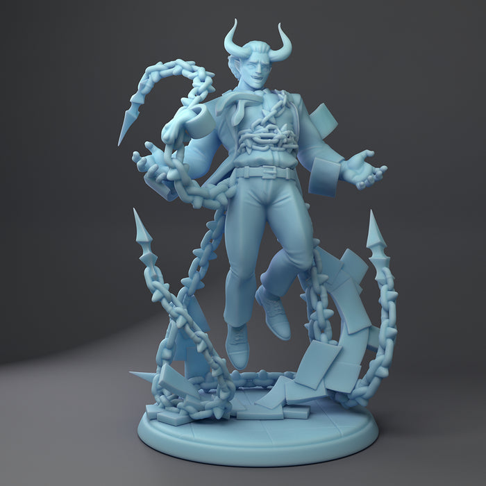 Chained Devil Manager Udoroth | Fantasy Office | Twin Goddess Miniatures