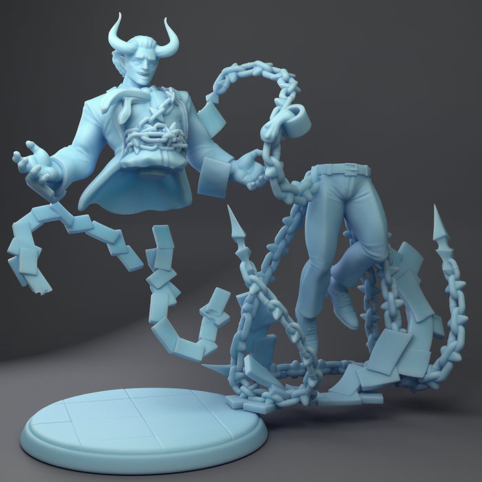 Chained Devil Manager Udoroth | Fantasy Office | Twin Goddess Miniatures