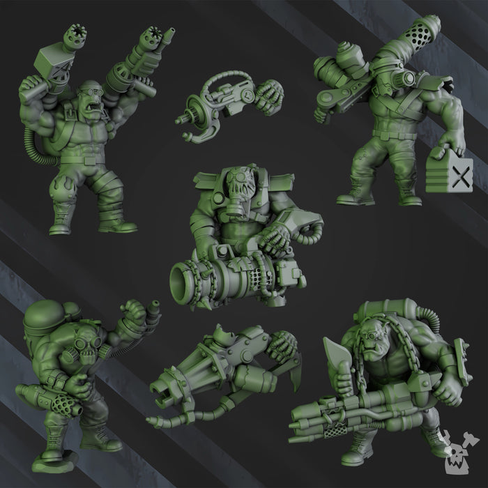 Umie Burnerz Squad Miniatures | Orc Marauders | Grimdark Miniature | DakkaDakka