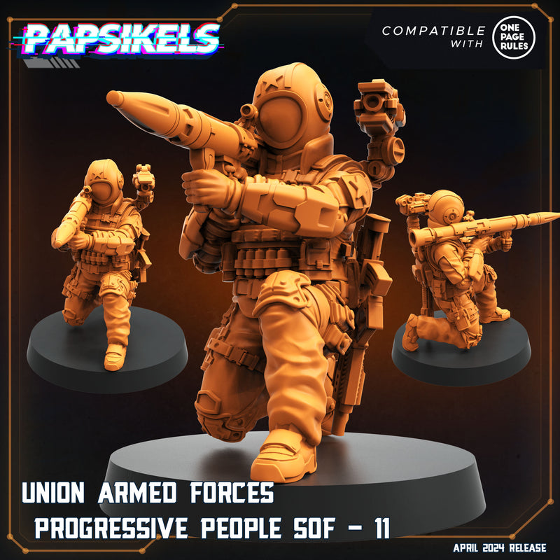 Union Armed Forces SOF Set 3 Miniatures | One Page Rules Compatible | Papsikels