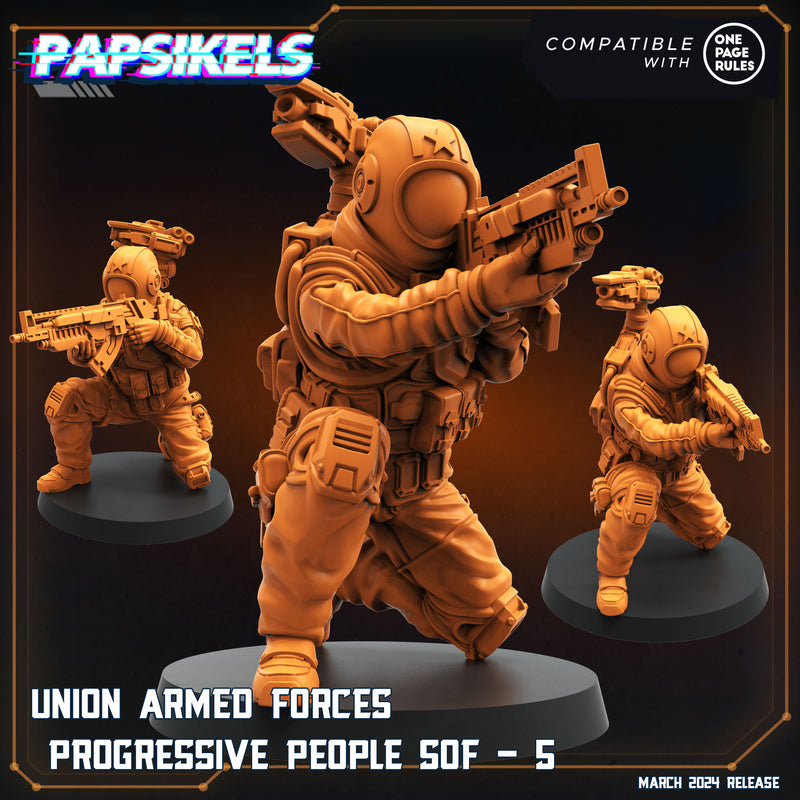 Union Armed Forces SOF Set 1 Miniatures | One Page Rules Compatible | Papsikels