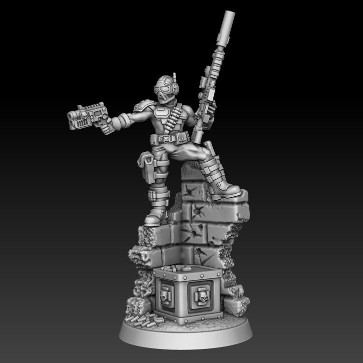 Vindicatorial Assassin A | The Intelligencia | Sci-Fi Miniature | DMG Minis