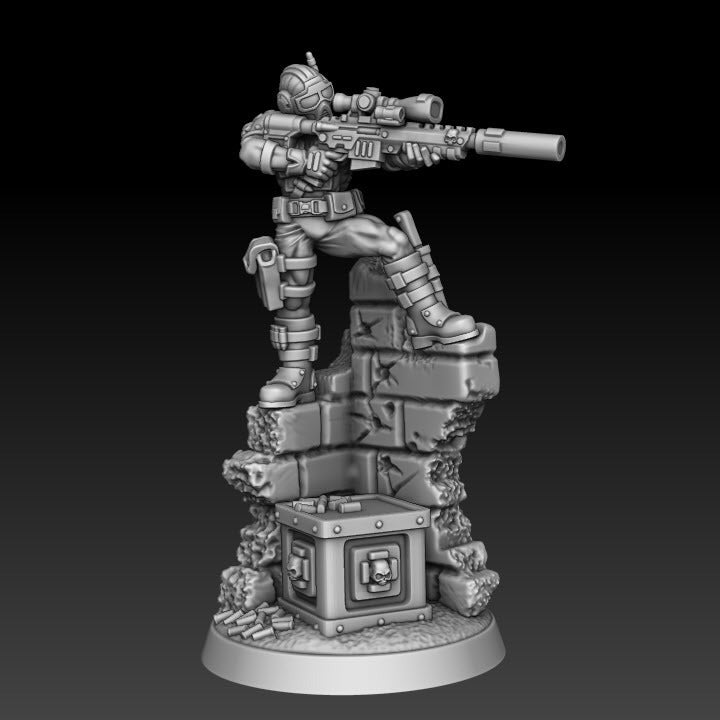 Vindicatorial Assassin B | The Intelligencia | Sci-Fi Miniature | DMG Minis