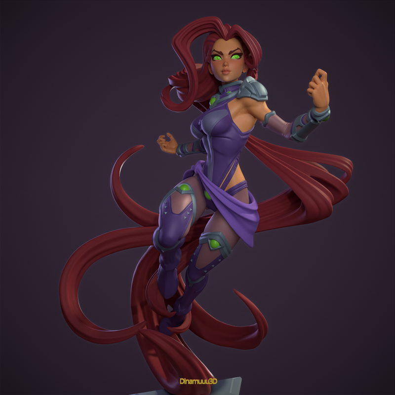 Sunpyre | Pin-Up Statue Fan Art Miniature Unpainted | Dinamuu3D