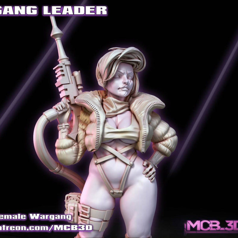 Leader | Female Wargang Miniatures | Sci-Fi Pin-Up | Gaz Minis TabletopXtra