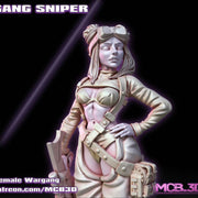 Sniper | Female Wargang Miniatures | Sci-Fi Pin-Up | Gaz Minis TabletopXtra
