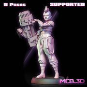 Heavy Weapons | Female Wargang Miniatures | Sci-Fi Pin-Up | Gaz Minis TabletopXtra