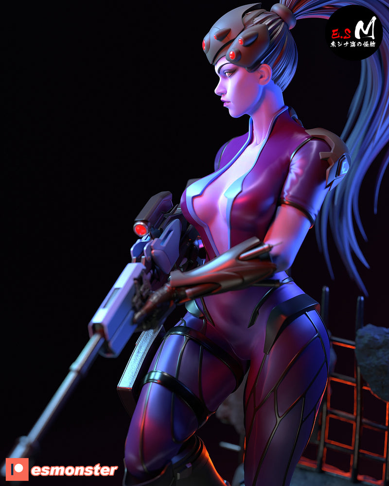 Widow Maker | Pin-Up Statue Fan Art Miniature Unpainted | E.S Monster