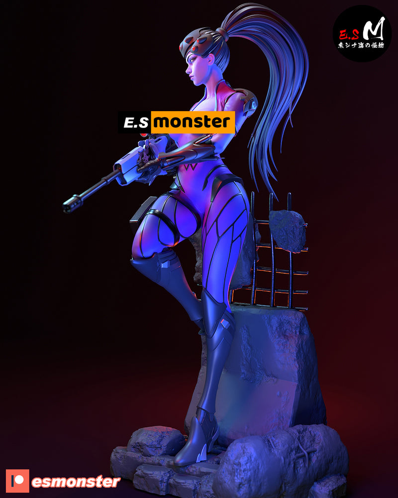 Widow Maker | Pin-Up Statue Fan Art Miniature Unpainted | E.S Monster