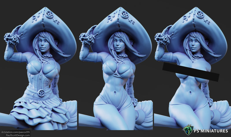 Witch Elf Miniatures | Fantasy Miniature | PS Miniatures