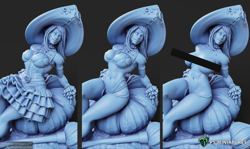 Witch Elf Miniatures | Fantasy Miniature | PS Miniatures