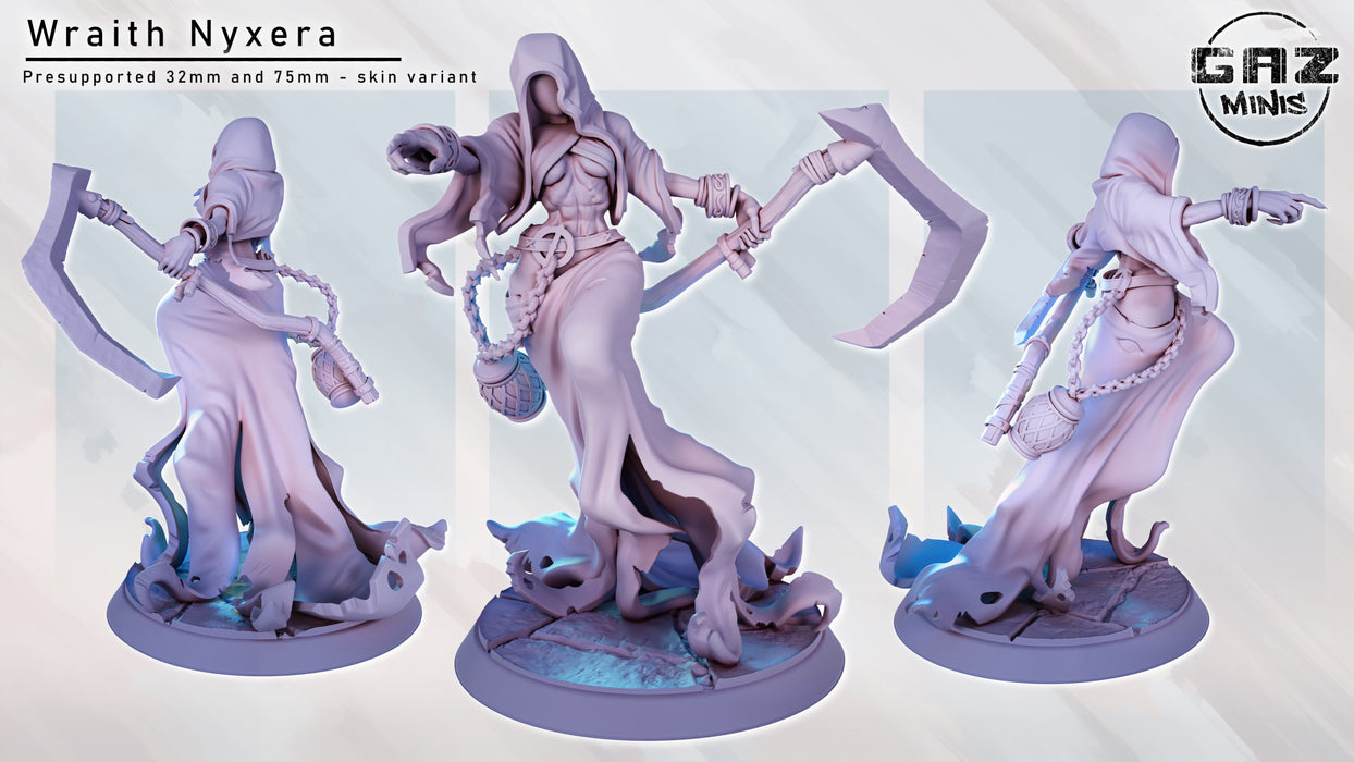 Death Wraith Nyxera | Pin-up | Fantasy Miniature | Gaz Minis