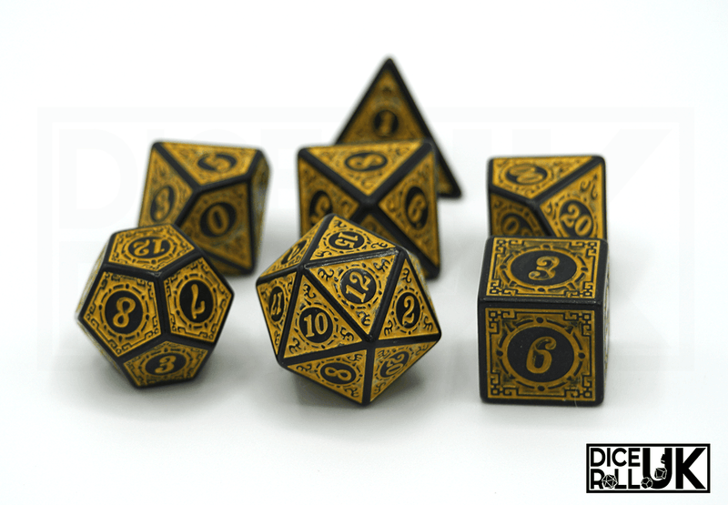 Carved Dice - Yellow