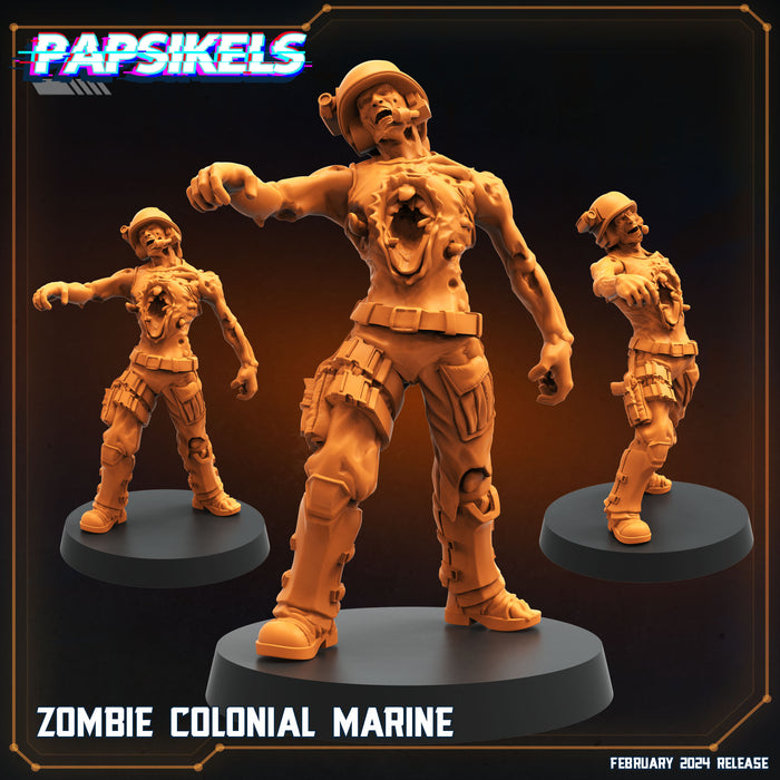 Zombie Colonial Marine | Specials | Sci-Fi Miniature | Papsikels